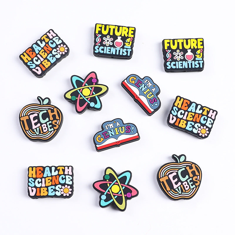English letters scattered beads