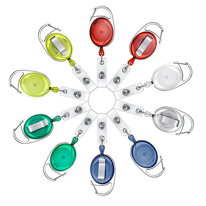 Easy to pull zinc alloy telescopic metal certificate buckle