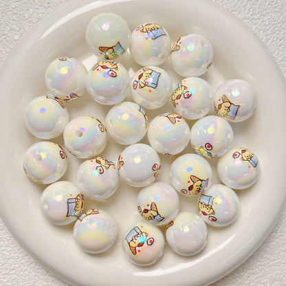 Cartoon print   Hello Kitty  Pacha dog diy acrylic beads