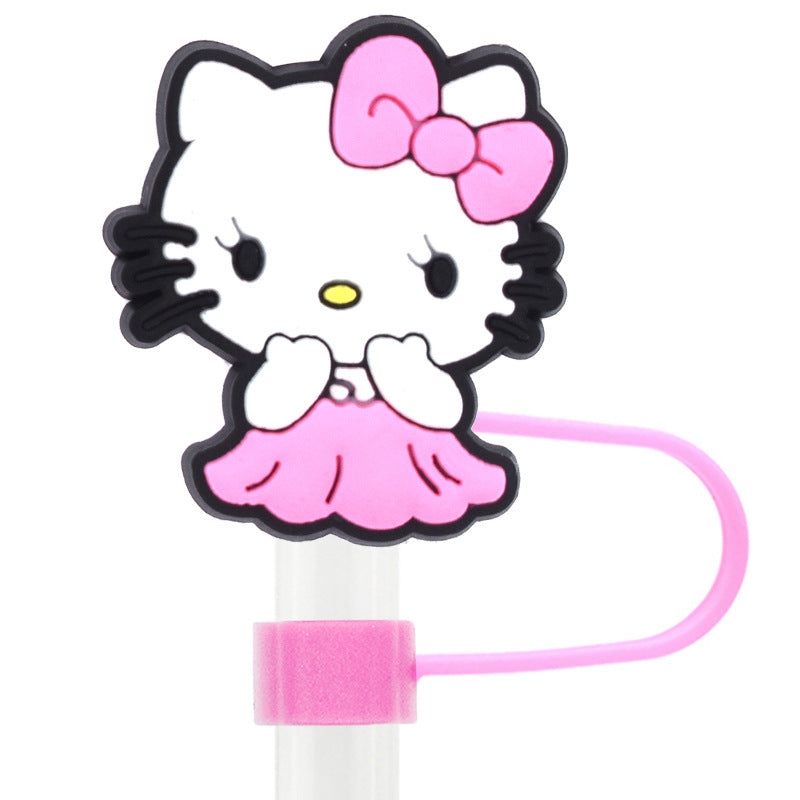 KT cat silicone straw cap
