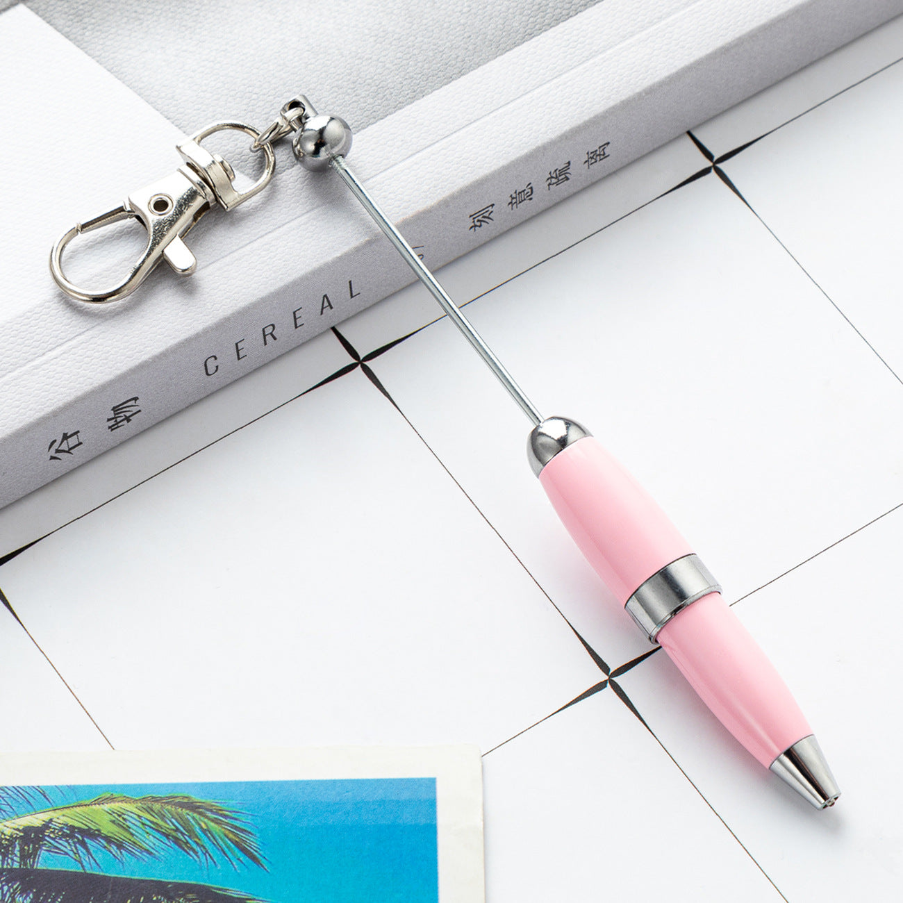 Keychain bead pen