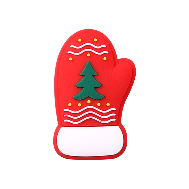 Santa Claus focal snow beads people