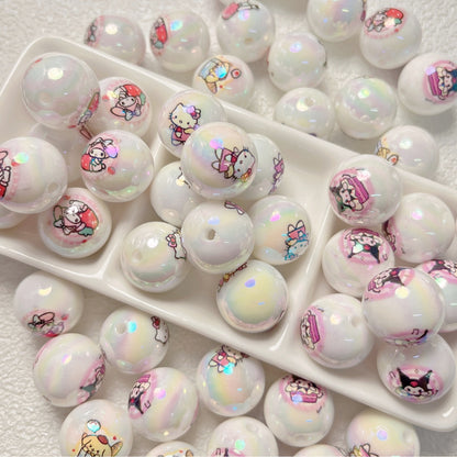 Cartoon print   Hello Kitty  Pacha dog diy acrylic beads