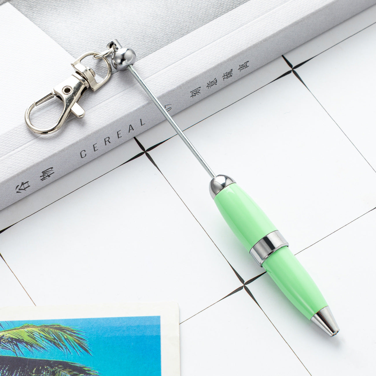Keychain bead pen
