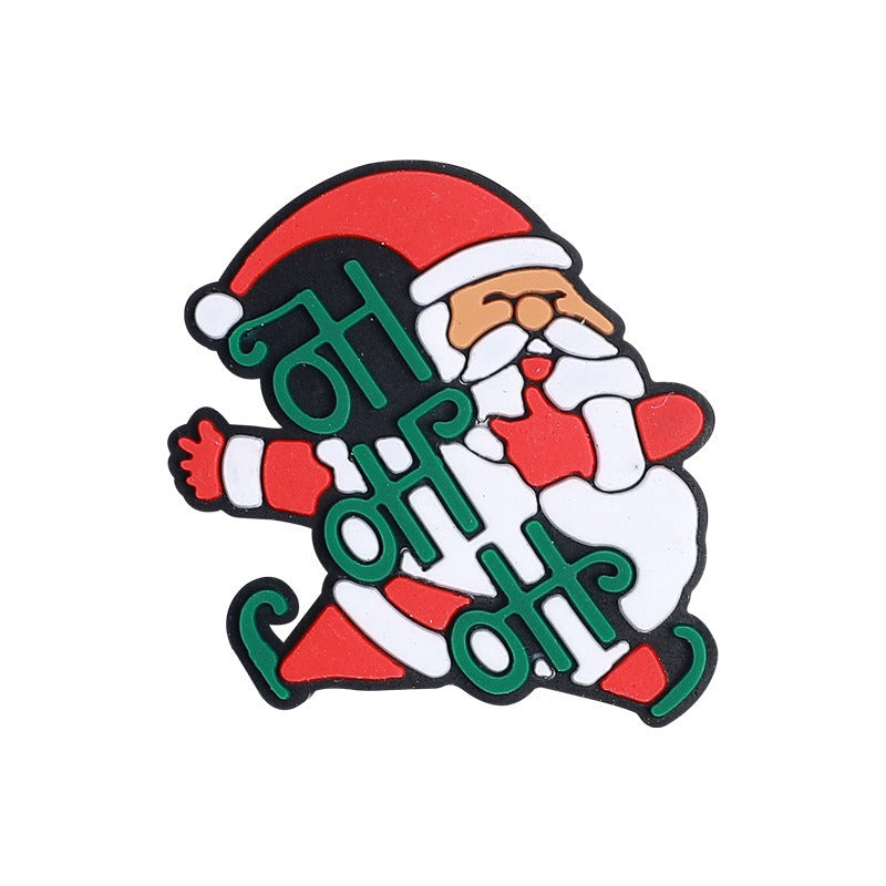 Santa Claus focal snow beads people