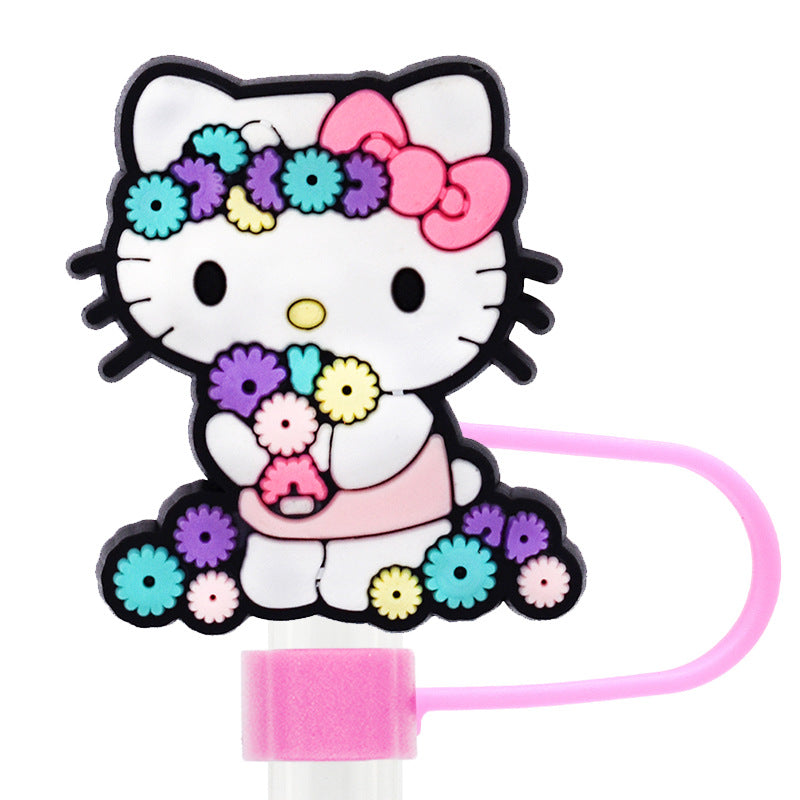 KT cat silicone straw cap
