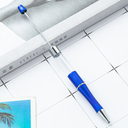 Ballpoint pen plastic bead ballpoint pen