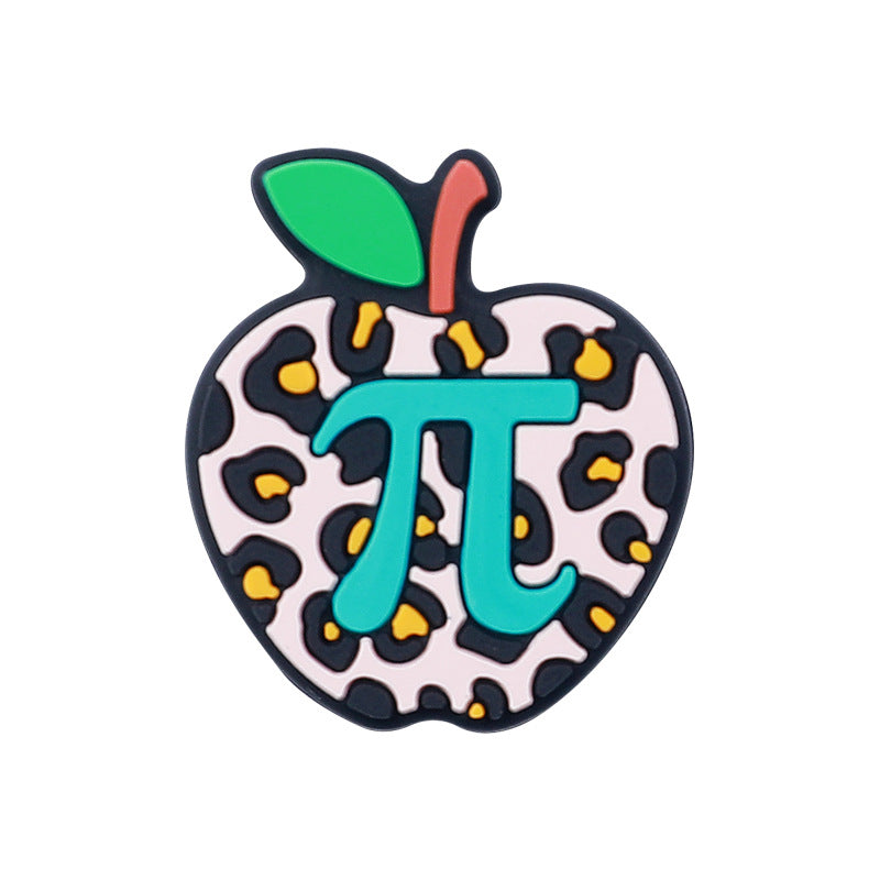 Cartoon Apple Silicone Beads