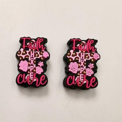 Fancy cross silicone DIY bead