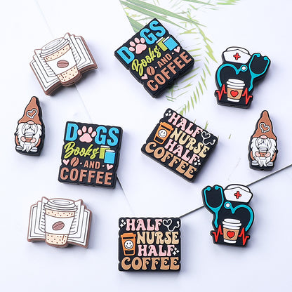 Coffee Silicone Beads