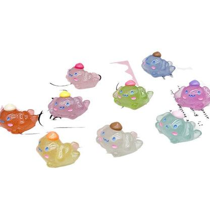 Luminous Jade Guigou Resin Accessories Ornament