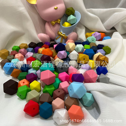 Octagonal bead silicone bead