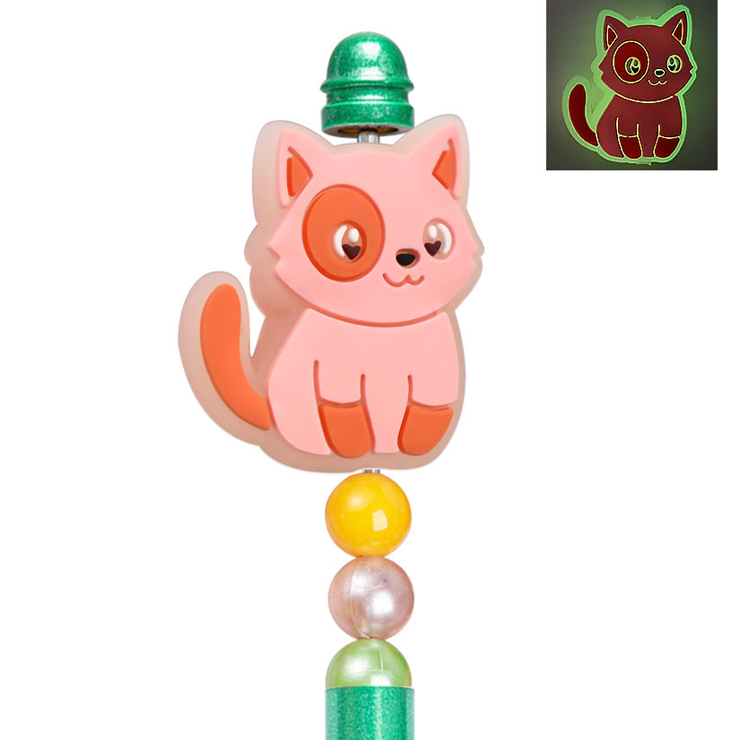 Cat series soft rubber fluorescent focal