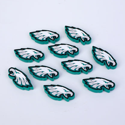 American football team silicone beads