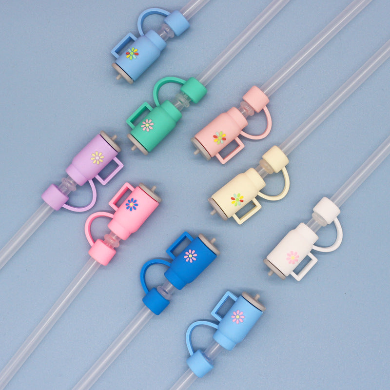 Silicone straw cap