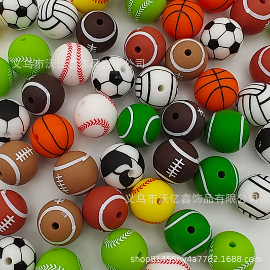 Ball type silicone beads