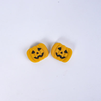 Halloween Pumpkin Silicone Beads