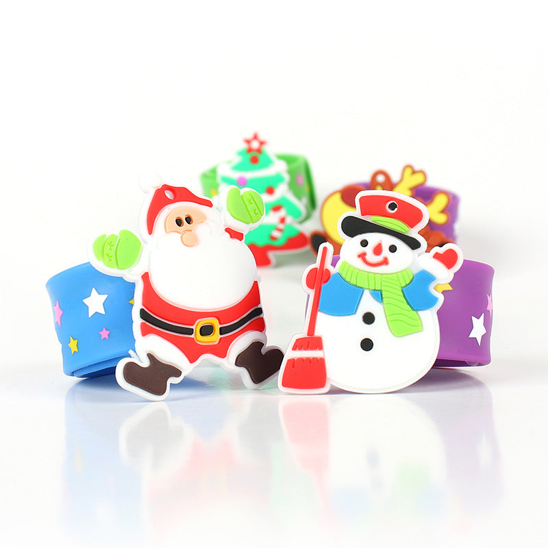 Customized silicone for Christmas in foreign trade snap ring