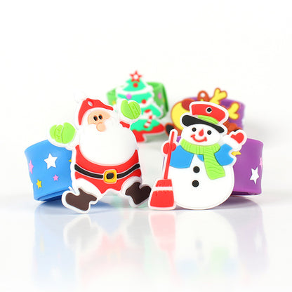 Customized silicone for Christmas in foreign trade snap ring
