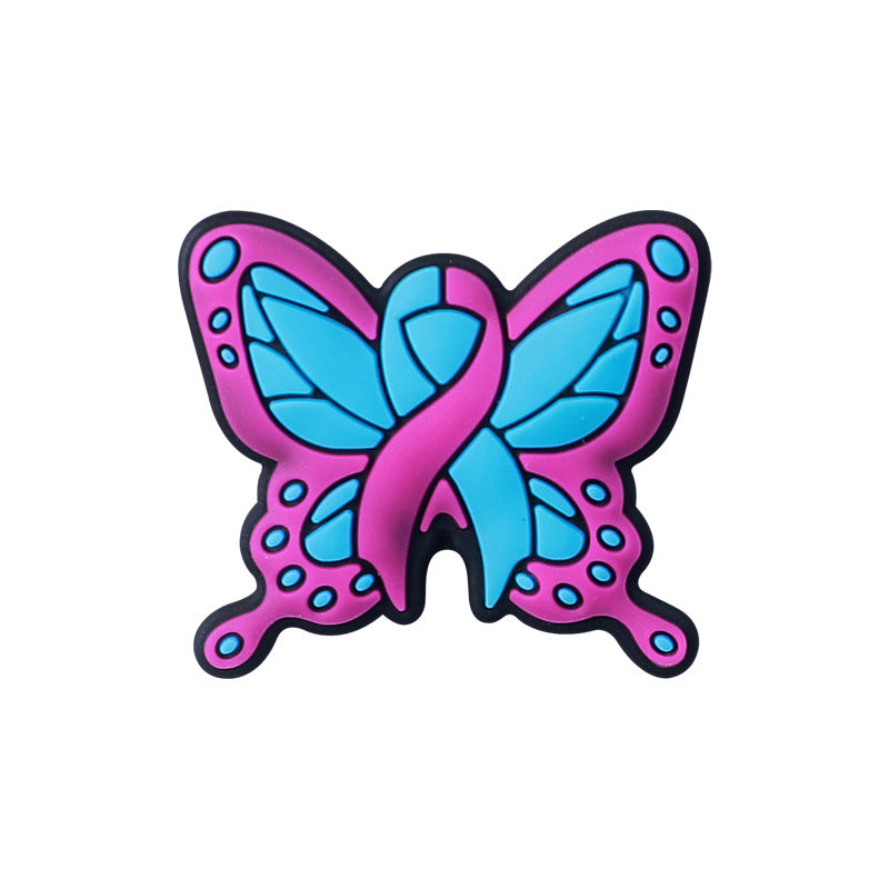 Butterfly silicone beads focal