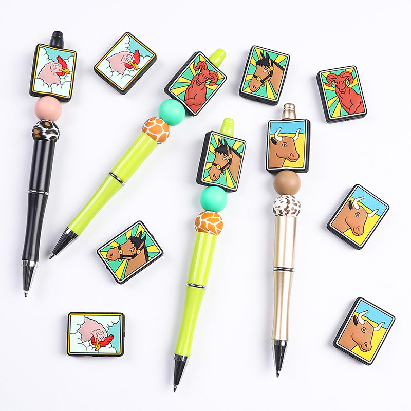 Tarot card creative silicone beads