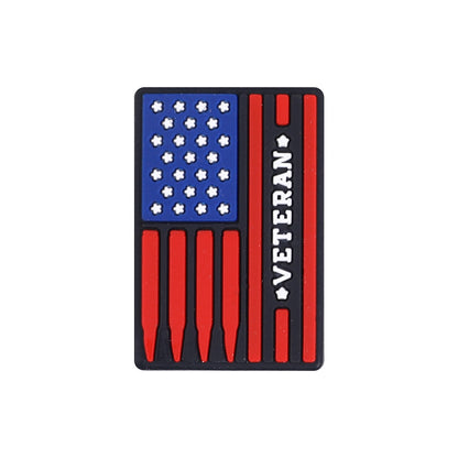 New American Flag Silicone Beads