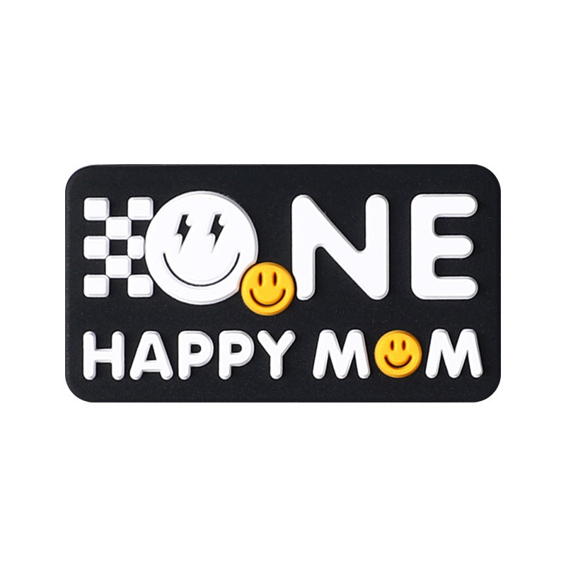 Creative English letter silicone beads
