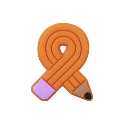Pencil silicone beads focal
