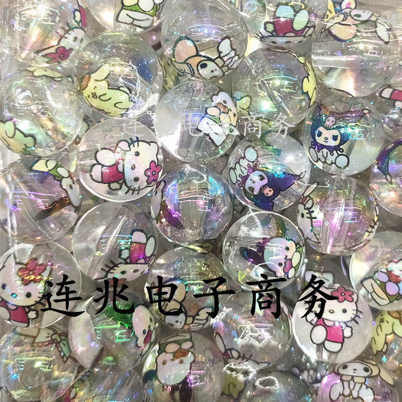 Transparent acrylic beads