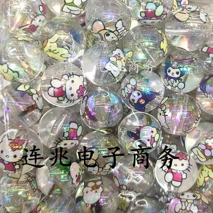 Transparent acrylic beads