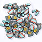 Turquoise silicone beads