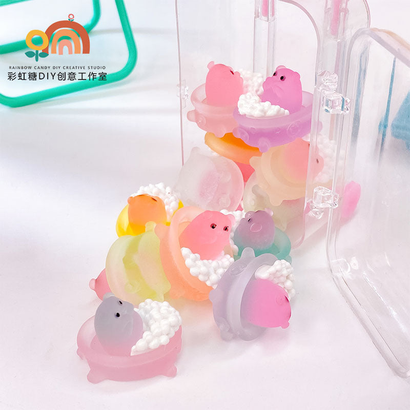 Luminous Bubble Bath Pig DIY Ornament