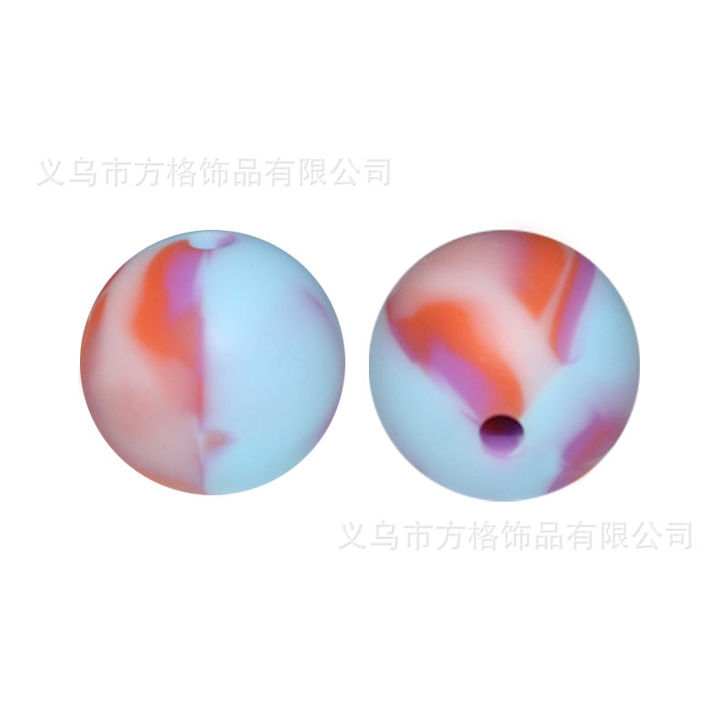 Mixed color silicone beads