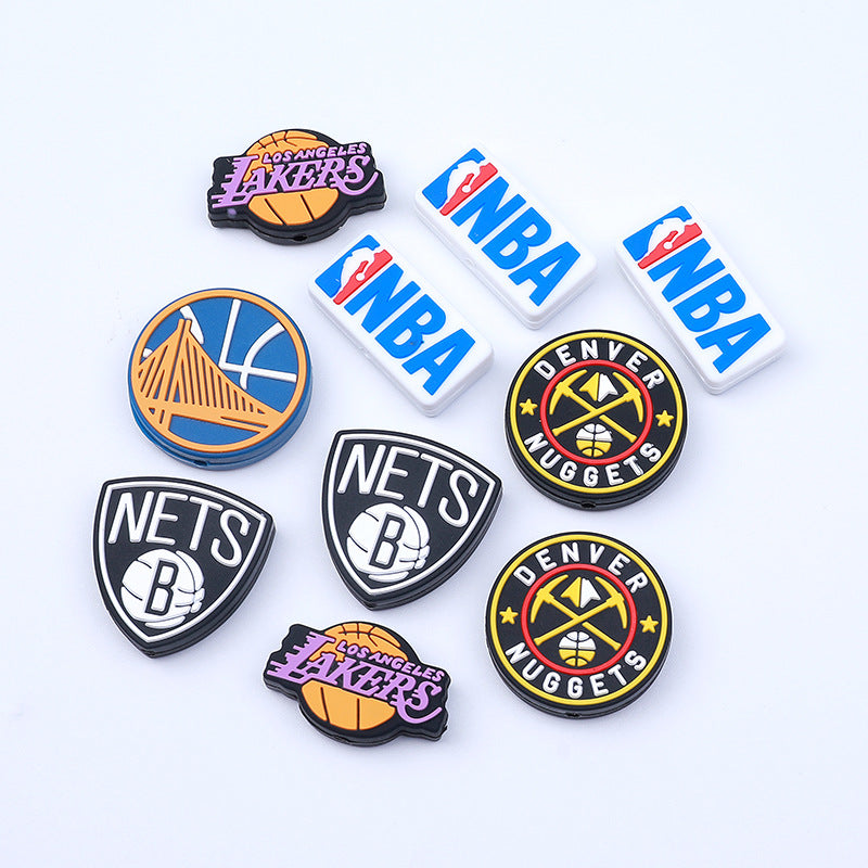 Lakers silicone beads focal