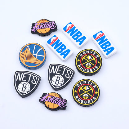 Lakers silicone beads focal