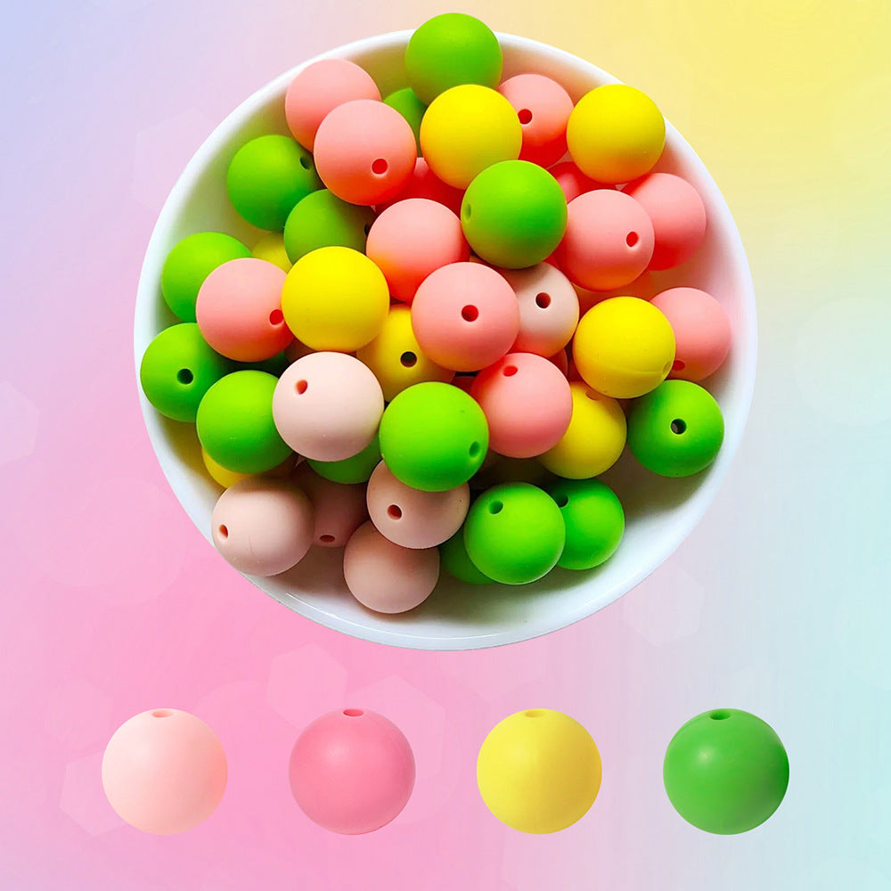 Mixed color silicone beads