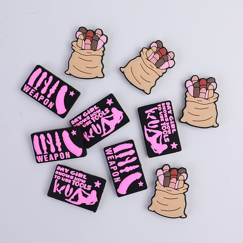 Funny silicone beads