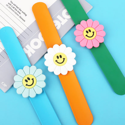 Smiling Sun Flower snap ring