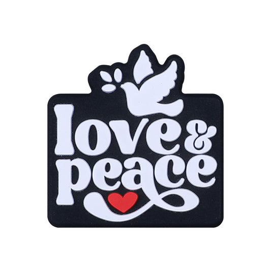 Peace Dove Silicone Beads