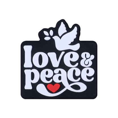 Peace Dove Silicone Beads