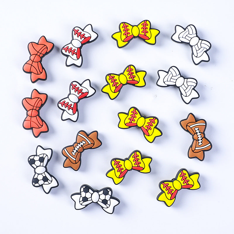 Bow silicone beads
