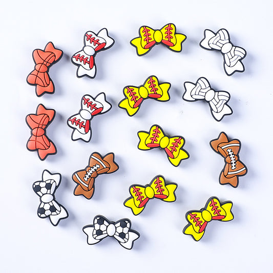 Bow silicone beads