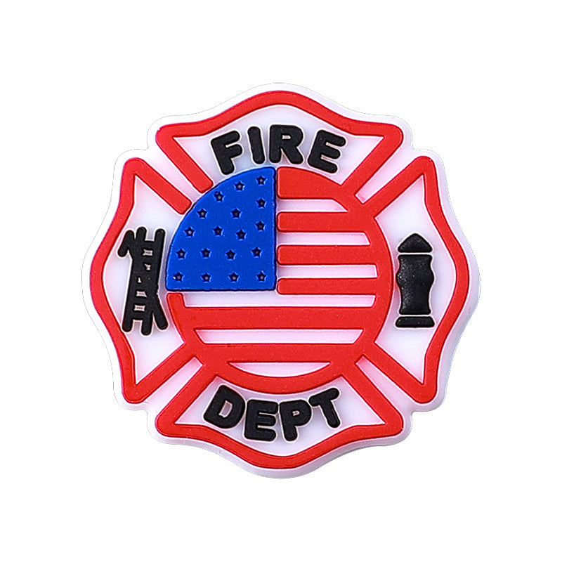 American emblem silicone beads