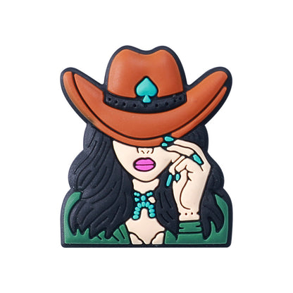 Cowboy silicone beads silicone beads