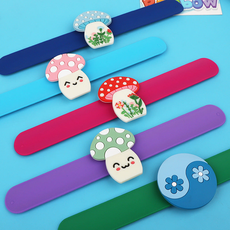 Mushroom wrist strap snap ring