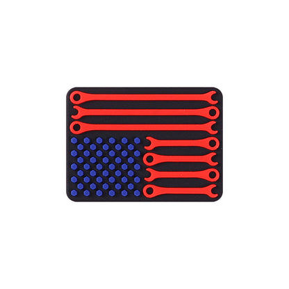 New American Flag Silicone Beads