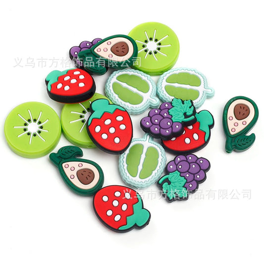 Fruit Lemon Silicone Beads focal