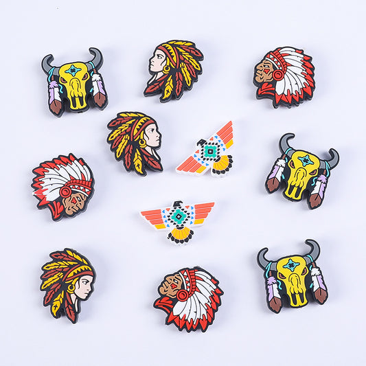 Indigenous silicone beads
