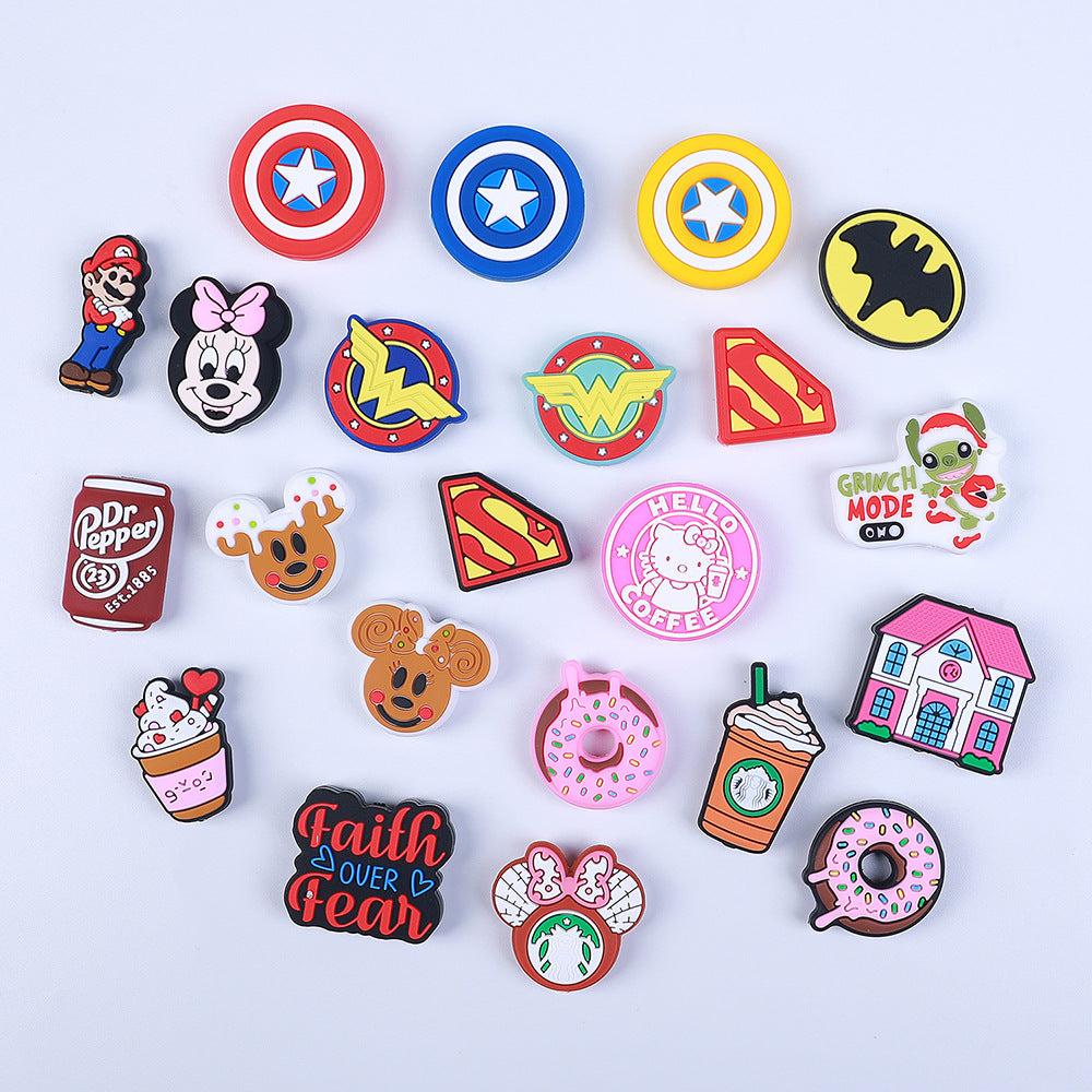 Cartoon silicone beads