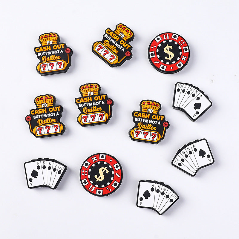 Casino silicone beads